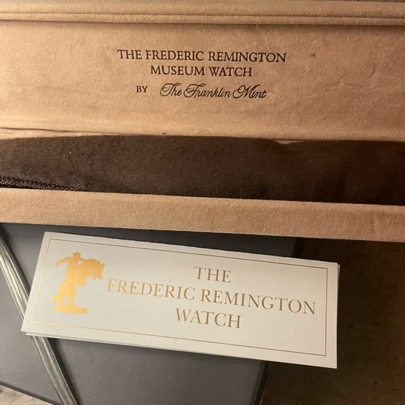 Vintage Fredric Remington museum watch 925 sterling silver bronco buster watch - Picture 2 of 15